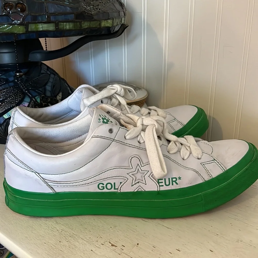 Converse One Star Golf Le Fleur green white size 12 euro shoes sneakers - Picture 2 of 9